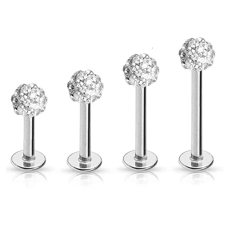 Body Jewelry Surgical Steel - 4개 세트, 16G 수술용 스테인리스 스틸