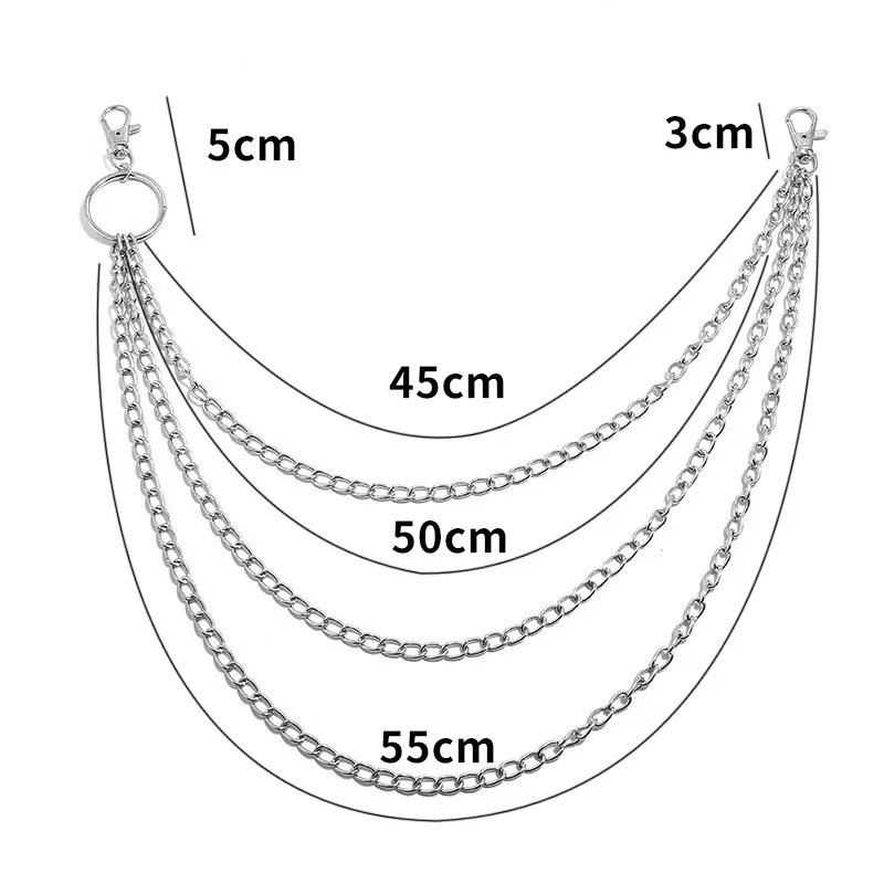 메탈 벨트 체인, 힙합, 록, 펑크 스타일, 훅 장식, - Body Jewelry Retainers 리뷰 및 가격