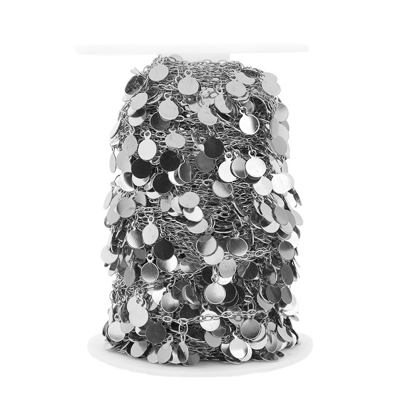 1미터 스테인리스 스틸 6mm 디스크 수제 체인 DIY - Body Jewelry Necklace 리뷰 및 가격