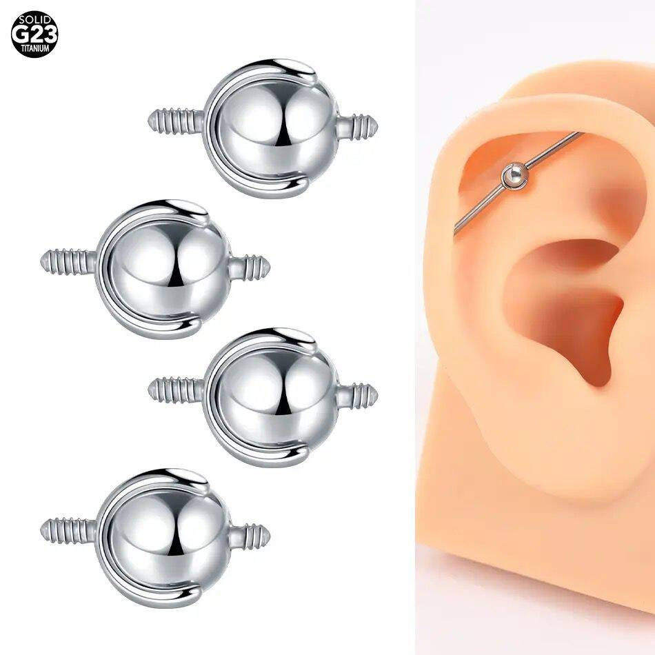 산업용 바벨 피어싱 바디 쥬얼리 F136 티타늄 내부  - Body Jewelry Replacement Ball 리뷰 및 가격