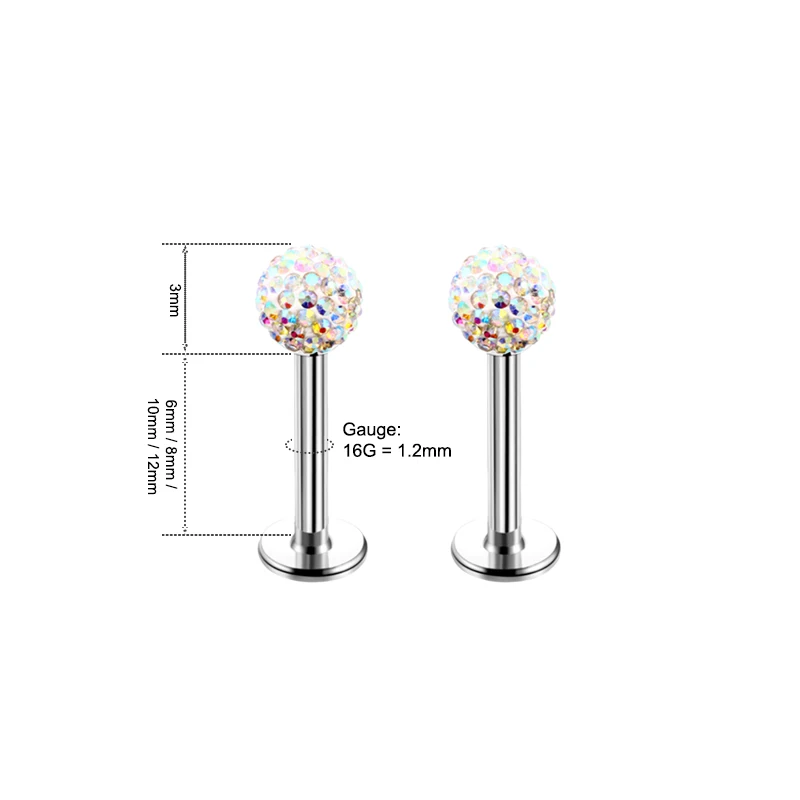 4개 세트, 16G 수술용 스테인리스 스틸 소재의 립  - Body Jewelry Surgical Steel 리뷰 및 가격