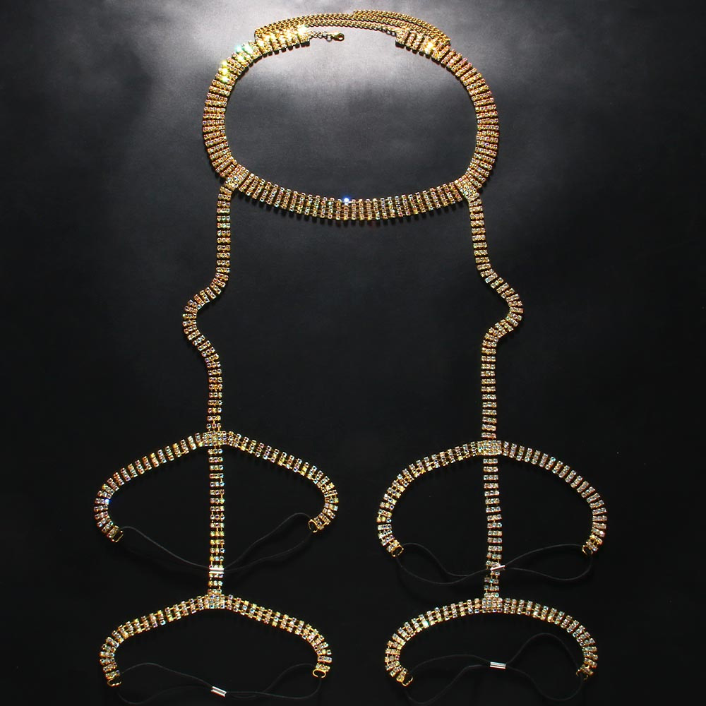 Stonefans 라인석 허벅지 가터 체인 비키니 허리 - Body Jewelry Retainers 리뷰 및 가격