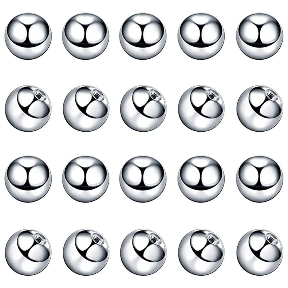 20pcs 교체 공 바디 쥬얼리 피어싱 바벨 부품 31 - Body Jewelry Surgical Steel 리뷰 및 가격