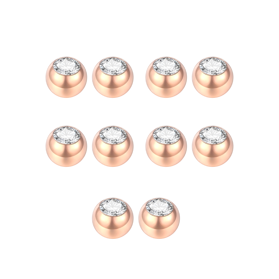 스틸 피어싱 볼 CZ Gem Labret 혀 귀 배꼽  - Body Jewelry Replacement Ball 리뷰 및 가격