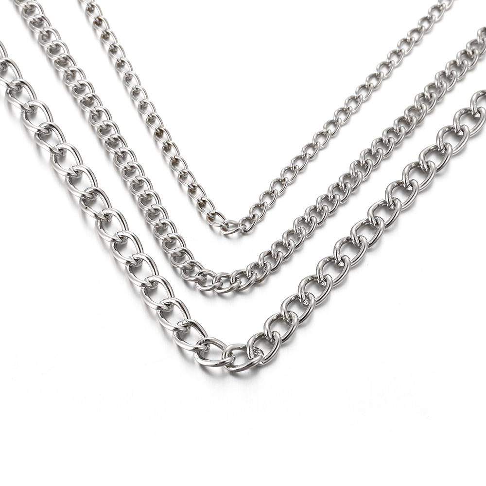 2미터 2.5/3.5/4.5mm 금속 플랫 타원형 연장 - Body Jewelry Necklace 리뷰 및 가격
