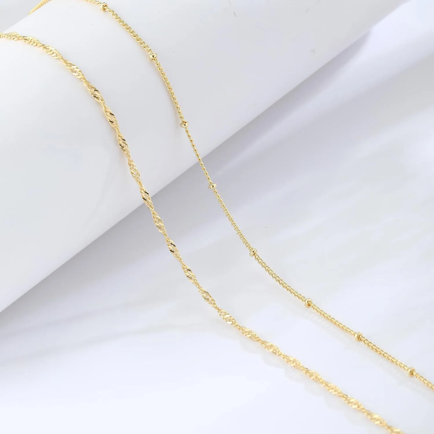 14k 금도금 26-33인치 조절 가능한 허리 비즈 체 - Body Jewelry For You 리뷰 및 가격